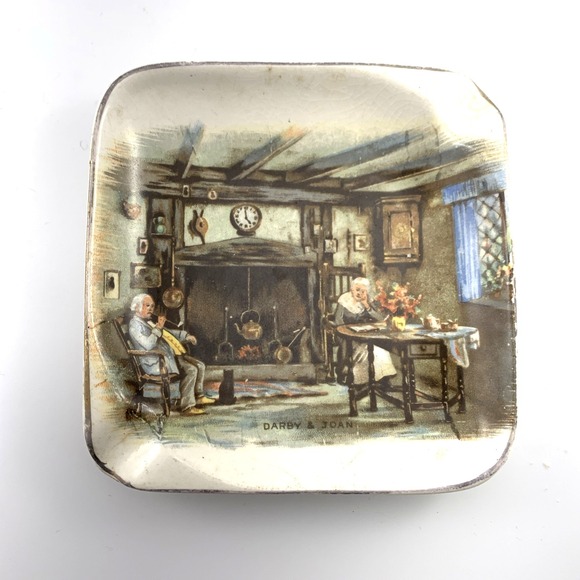 The Unbranded Brand Other - Vintage English Ware Ashtray – L & Sons "Darby & Joan" Ceramic